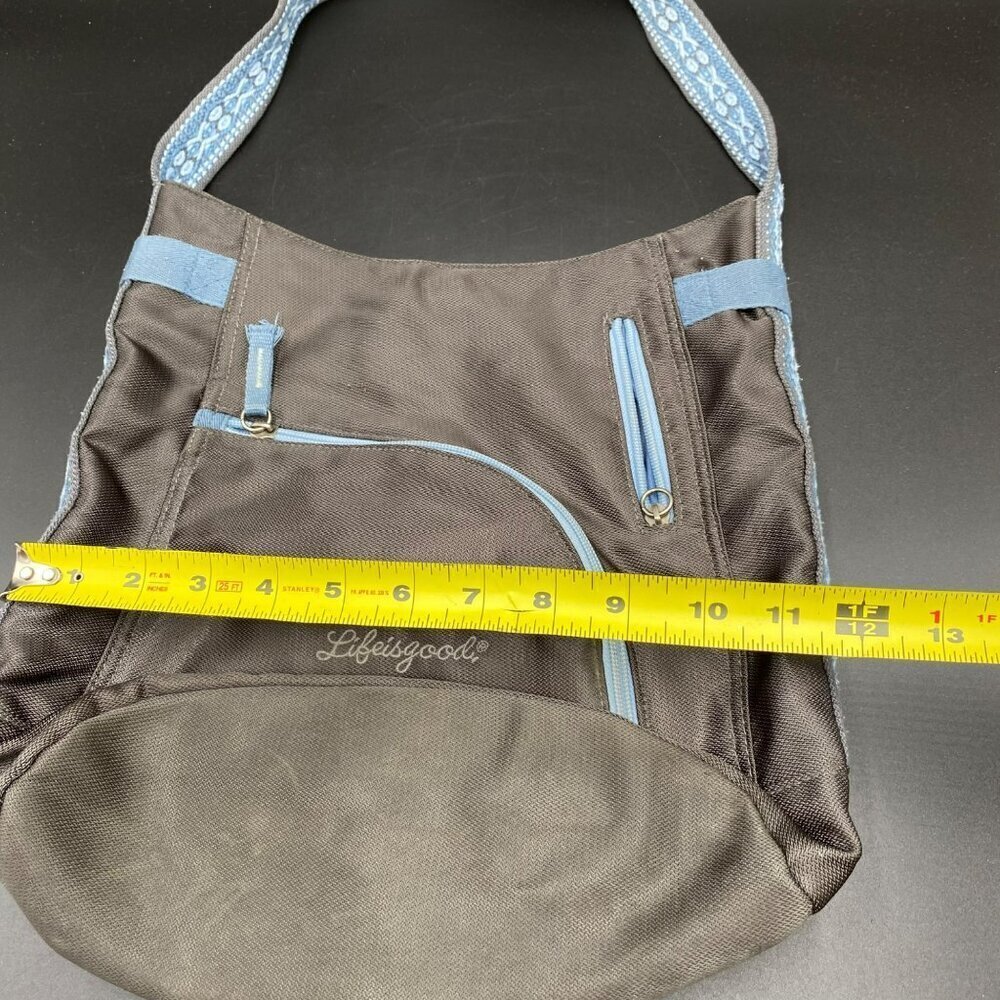 Life is Good Blue/Gray Shoulder Bag - Picture 3 of 7